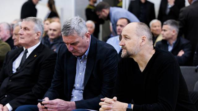 Split: Komemorativni skup za Petra Skansija u košarkaškoj dvorani Gripe