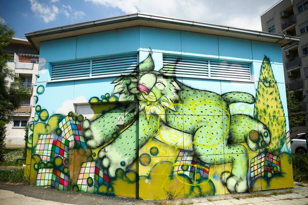 Zagreb: Mural risa osvanuo na trafostanici 
