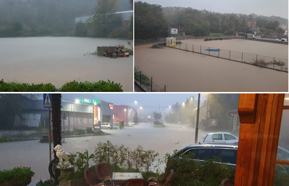 VIDEO Obilne kiše potopile Malinsku, Crikvenicu i Novi Vinodolski: 'Ceste su zatvorene'
