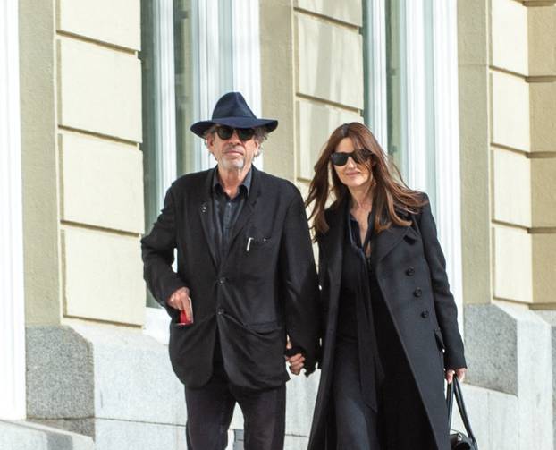 PREMIUM EXCLUSIVE: Tim Burton and Monica Bellucci go public as a couple for the first time on a romantic trip to Madrid
