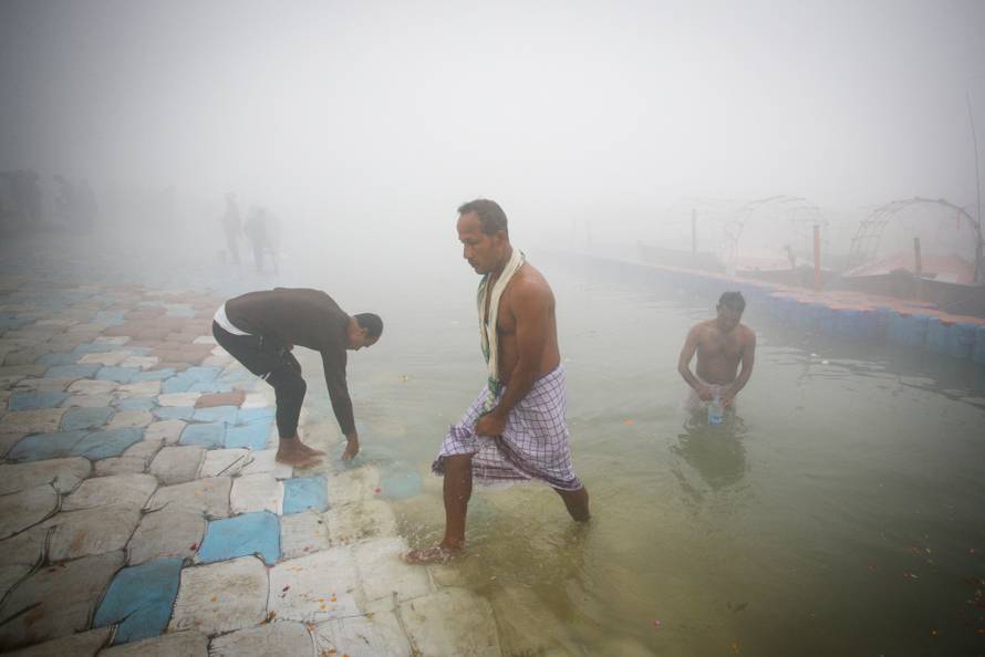 Devotees arrive ahead of Maha Kumbh Mela in Prayagraj