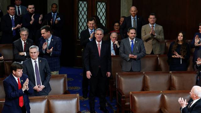 U.S. Representatives try again to elect a Speaker on the third day of the 118th Congress at U.S. Capitol in Washington