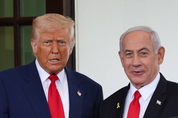 U.S. President Trump meets Israeli PM Netanyahu in Washington