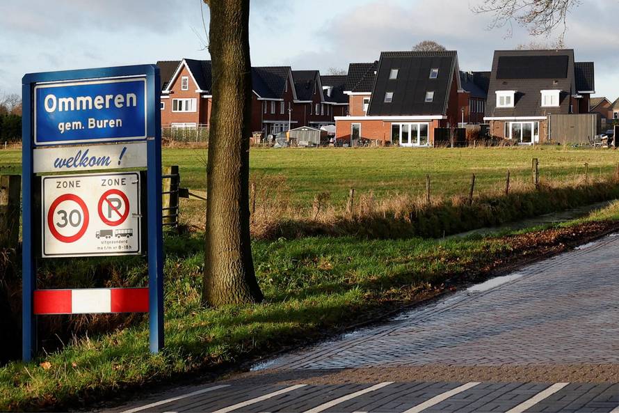 A general view of a street in the Dutch village of Ommeren