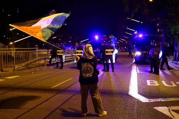 Spanish unions call a general strike in solidarity with Palestinians in Gaza, in Barcelona