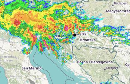 Pogledajte kakvo nevrijeme stiže u Hrvatsku: Na snazi je meteoalarm za cijelu zemlju