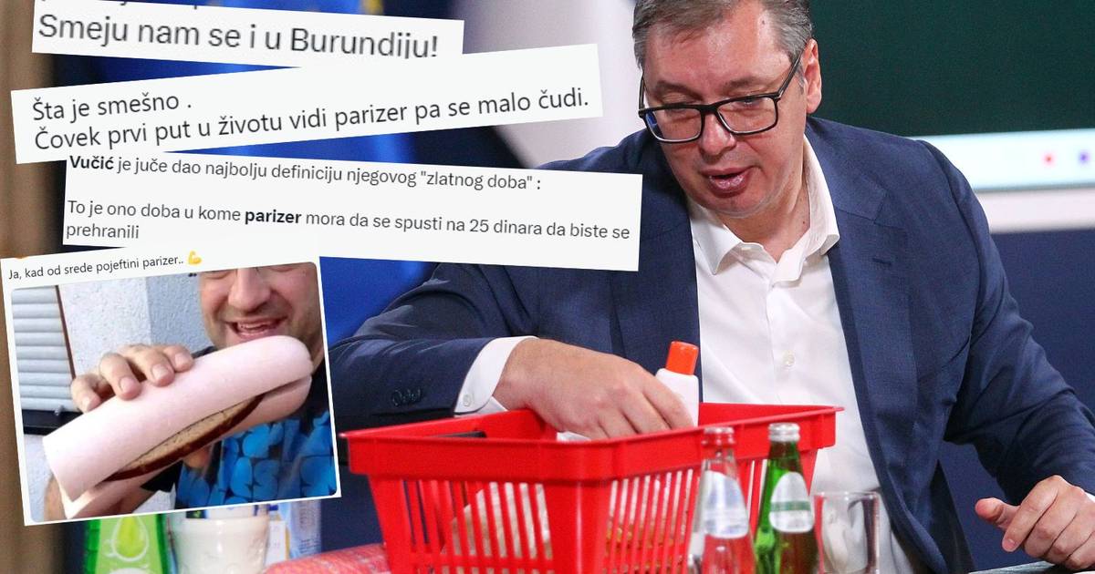 Društvene mreže sprdaju se s ‘Parizerkom’ Vučićem: Ljudi, smiju nam se i u Burundiju…