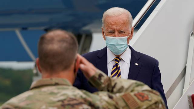 U.S. President Joe Biden arrives in Dover