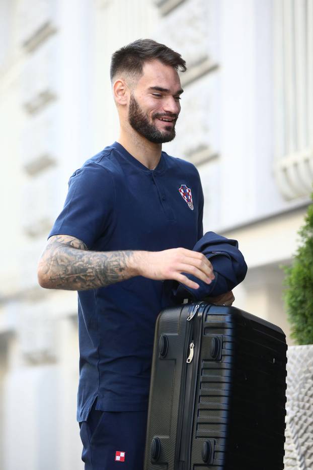 Zagreb: Okupljanje hrvatske nogometne reprezentacije