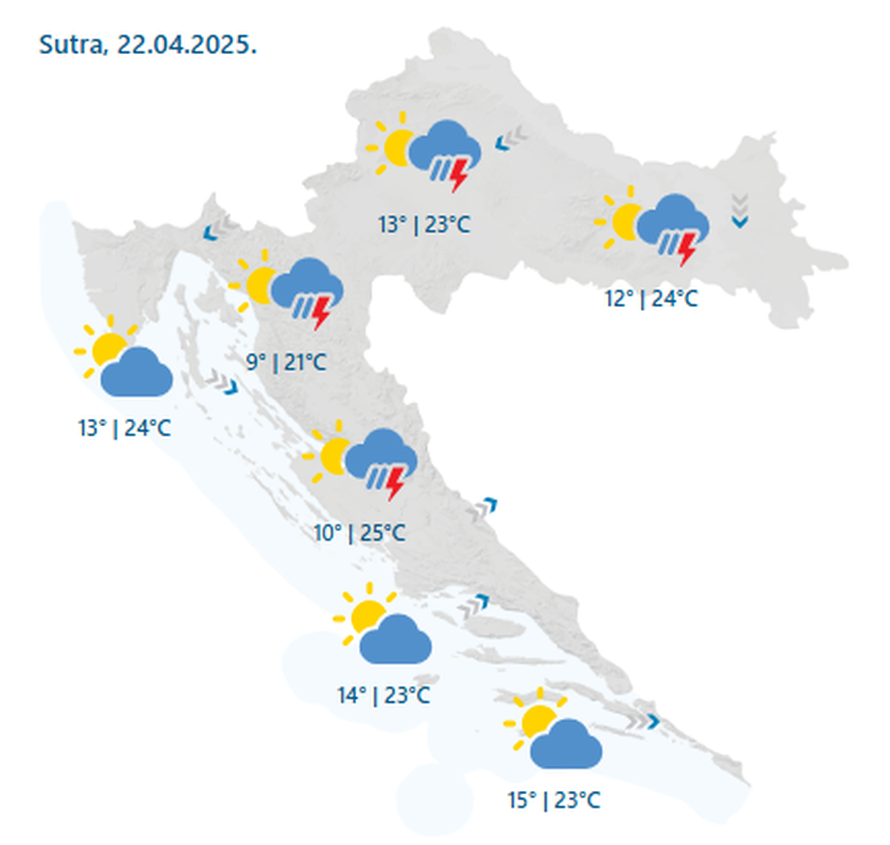 Što je danas lijep i sunčan dan! Ali pripremite se, ide promjena