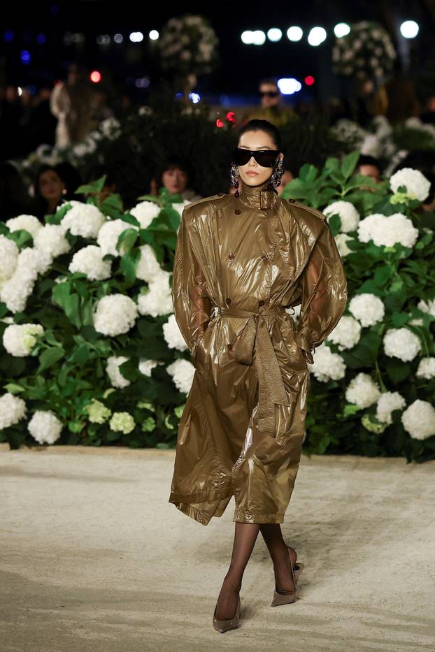 Yves Saint Laurent Womenswear Spring/Summer 2026 collection show during Paris Fashion Week