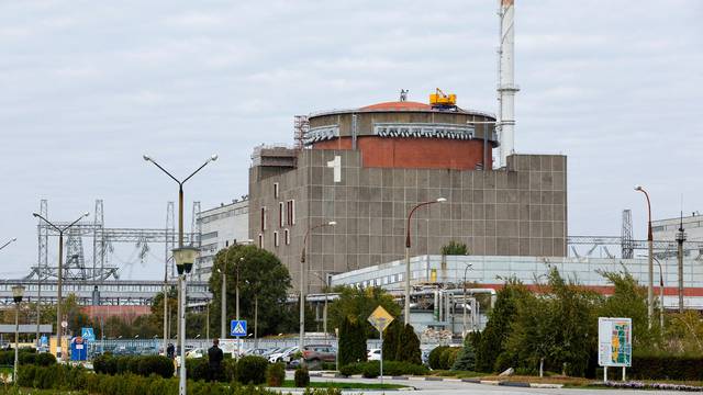 FILE PHOTO: A view shows the Zaporizhzhia Nuclear Power Plant outside Enerhodar