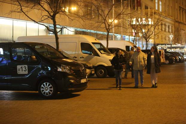 Zagreb: Snimanje filma Canary Black s Kate Benkinsale u glavnoj ulozi u zgradi Johann Franck