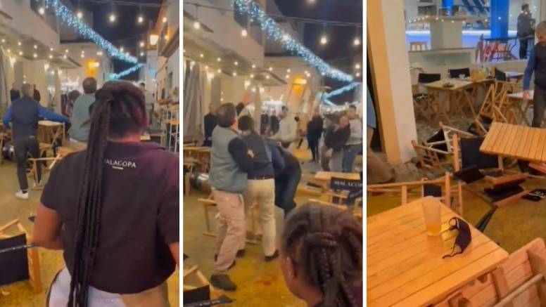 Makljaža u Portugalu: Hrvati se potukli ispred restorana, bacali stolice i čaše. Došla i policija