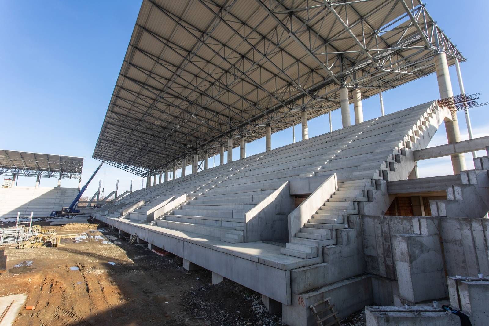 Radovi na novom stadionu osječkog prvoligaša na Pampasu u punom su jeku