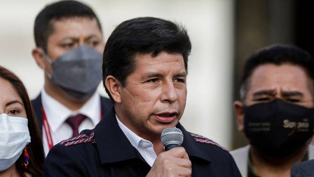 Peru's Castillo leaves congress after lifting curfew imposed over fuel cost protests in Lima