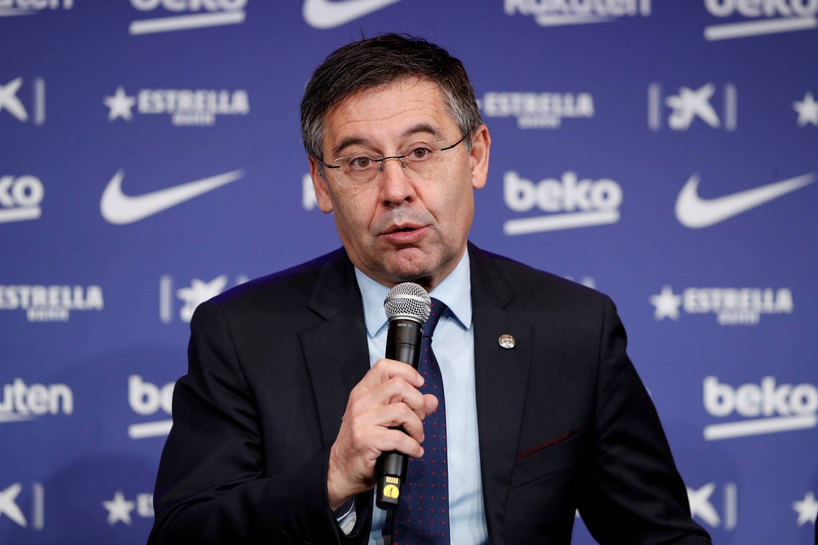 FILE PHOTO: Quique Setien unveiled as FC Barcelona new coach