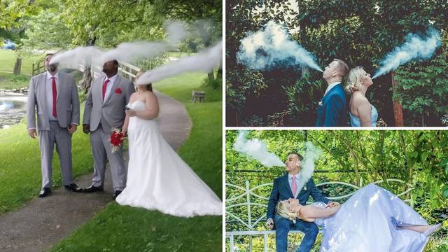 Trend na vjenčanjima: Svi puše i fotkaju se dok ispuštaju dim