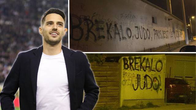FOTO Sramotni grafiti osvanuli kraj Brekalove kuće u Zagrebu: 'Judo, prisjest će ti izdaja!'