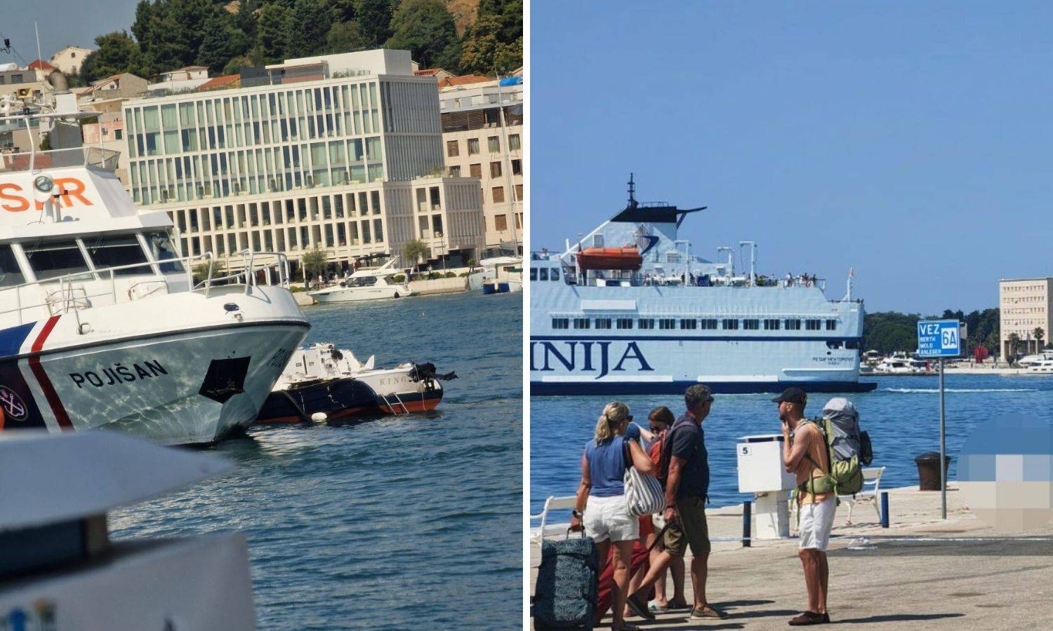 Užas u Splitu: Sudarila su se dva broda? Iz mora izvukli tijelo