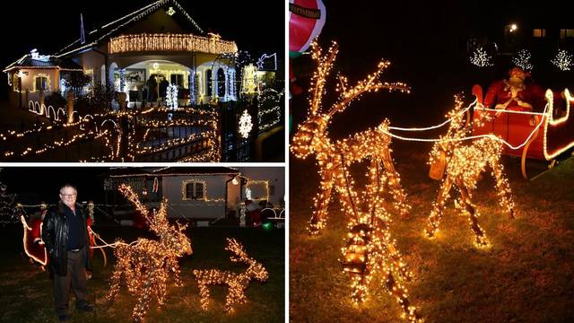 Božićna bajka obitelji Perlaska: Postavili preko 10.000 lampica na imanju, zabavljaju mnoge