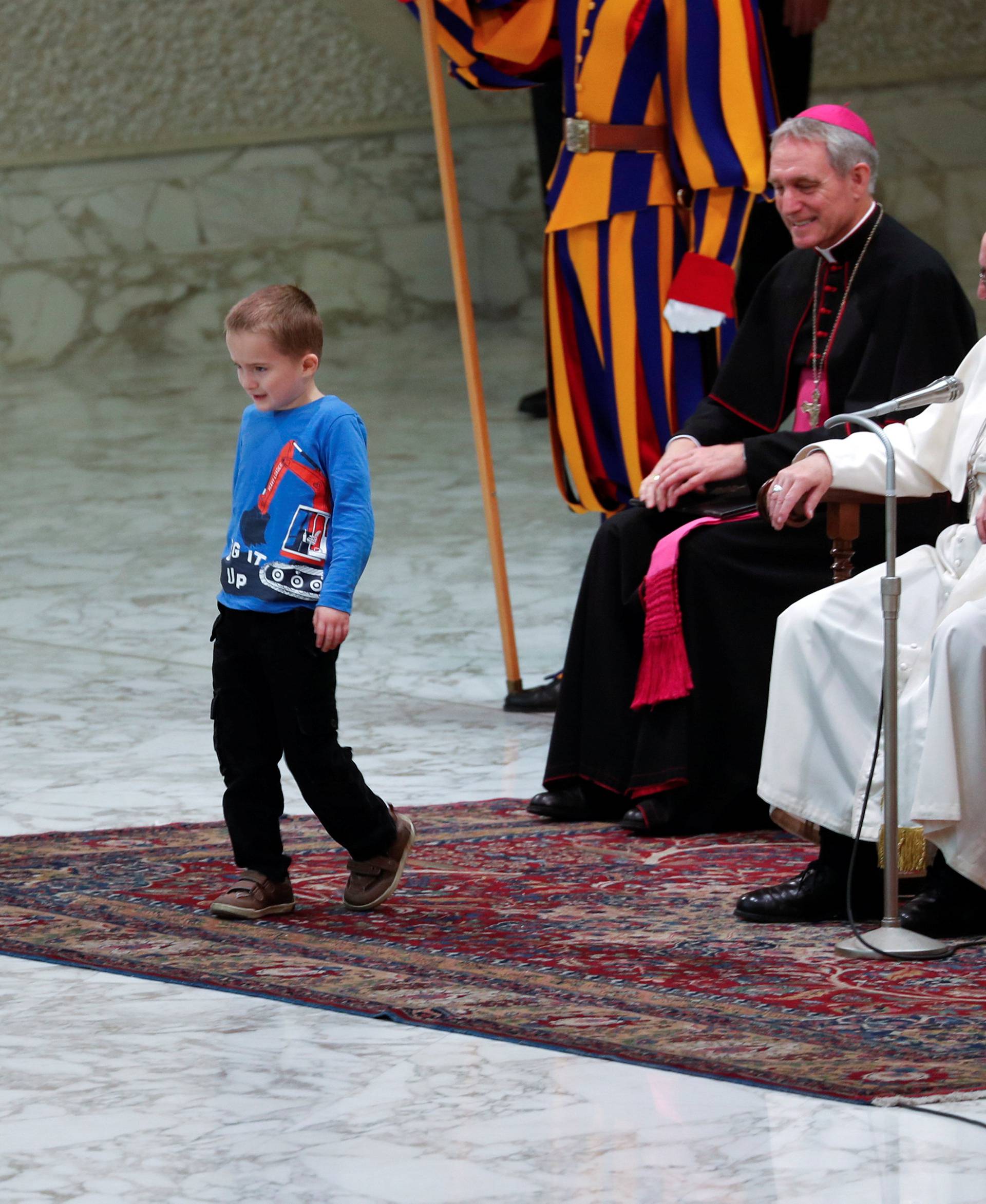 Pope Francis leads the weekly general audience at Paul VI hall at the Vatican