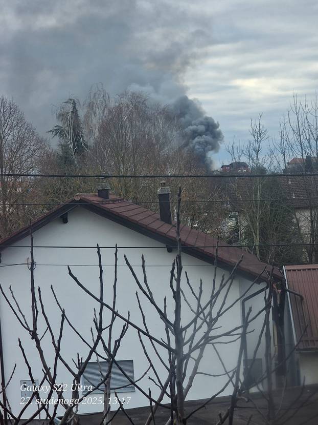 FOTO Strašne scene iz Sesveta: Požar u hali, diže se gusti dim