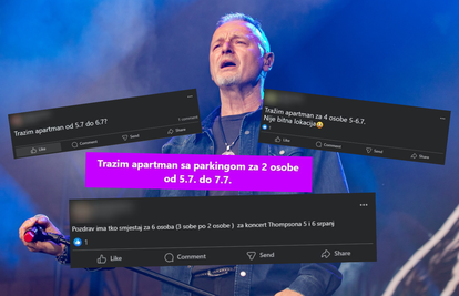 Hrvati masovno traže parking i apartmane u blizini Hipodroma zbog Thompsonovog koncerta