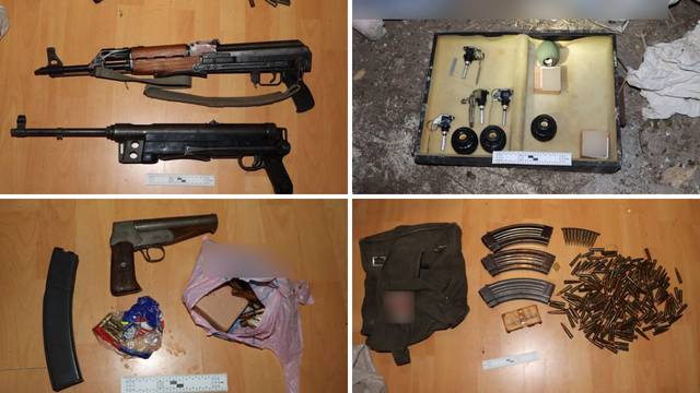 Automatsko oružje, bombe, TNT, streljivo: Policija kod muškarca u  Dubravi našla cijeli arsenal...