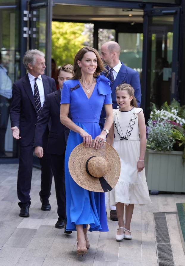 Prince William and Princess Catherine attend the Wimbledon Tennis Men's finals