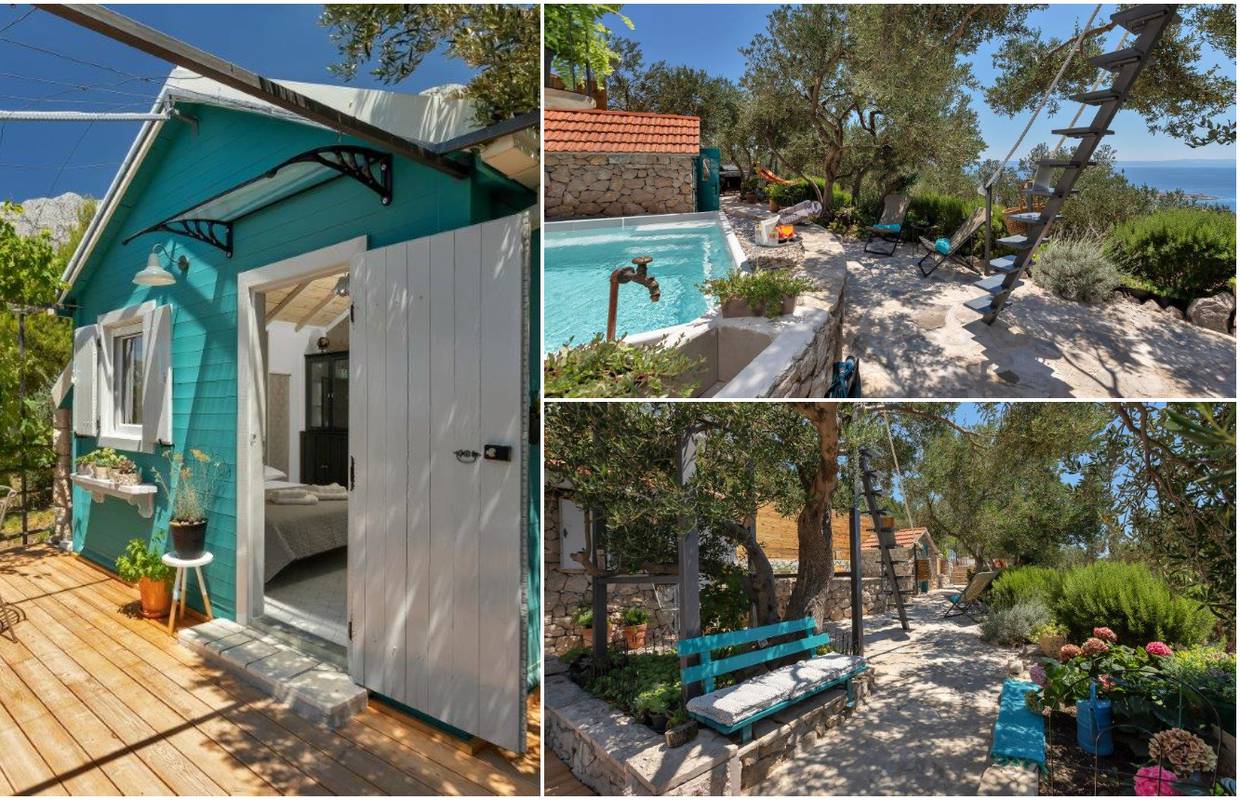 Oaza za opuštanje  u Dalmaciji: Kućica u masliniku s bazenom idealna je za romantičan odmor