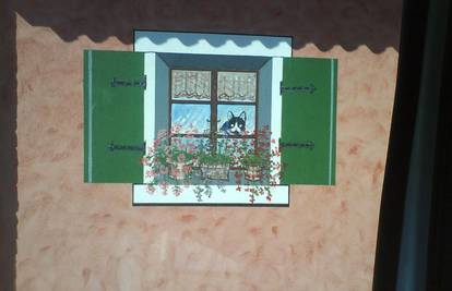 Maštoviti meštar iz Istre na kući naslikao prozor