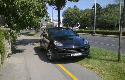 Na biciklističkoj stazi parkirao je Porsche od 600 000 kuna