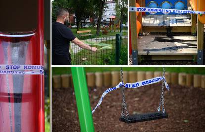 Sramotno: Morali zatvoriti park za djecu u Španskom. Netko je uništio ljuljačke, tobogan, klupe