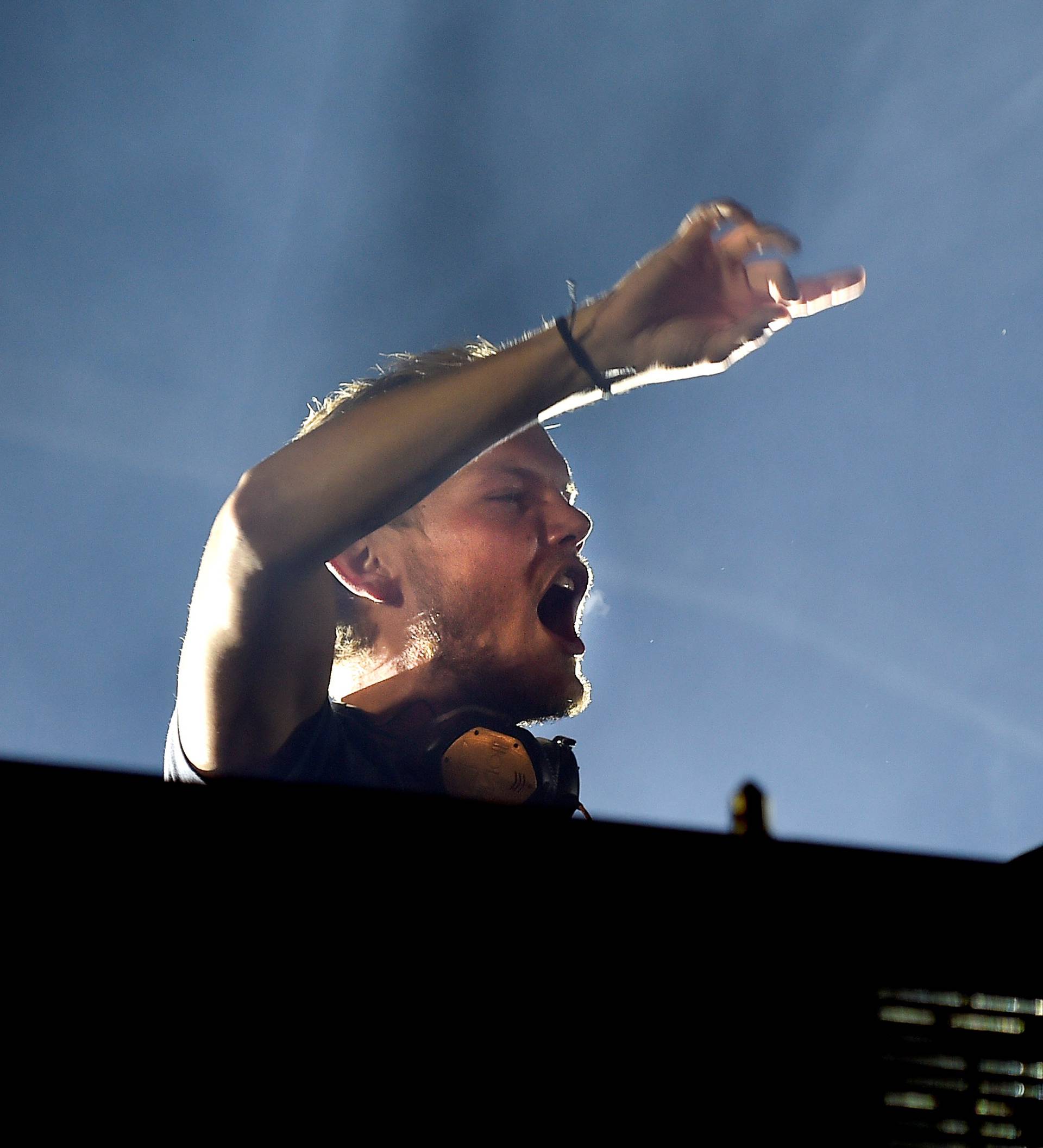 Avicii (Tim Berglin) performs at Pildammsparken in Malmo