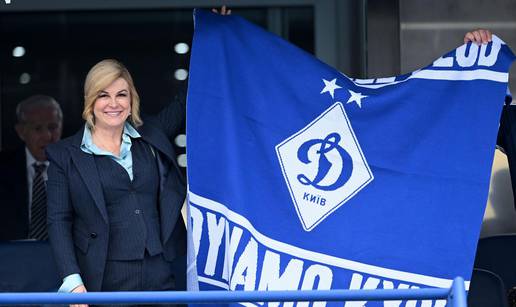 FOTO Kolinda iz maksimirske lože pratila Dinamovu proslavu uz obilježja ukrajinskog kluba