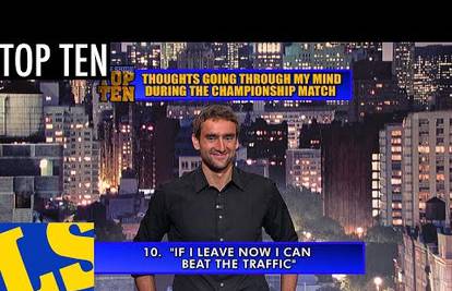 Čilićev Top 10 kod Lettermana: Još samo 16 titula do Federera