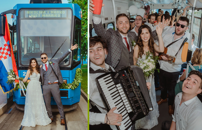 Nikolina i Marko su za svadbu unajmili tramvaj: Napravili smo show u Zagrebu, ljudi su trubili