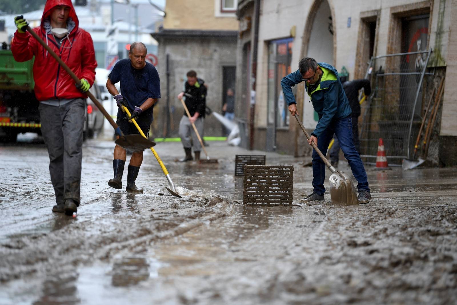 Flooding in Hallein