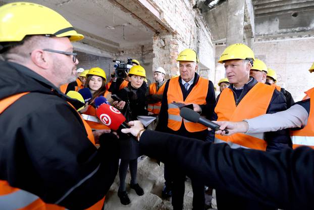 Zagreb: Gordan Jandroković obišao zgradu Hrvatskog sabora koja se obnavlja