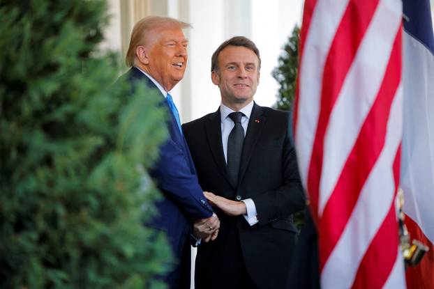 U.S. President Trump meets with French President Macron, in Washington