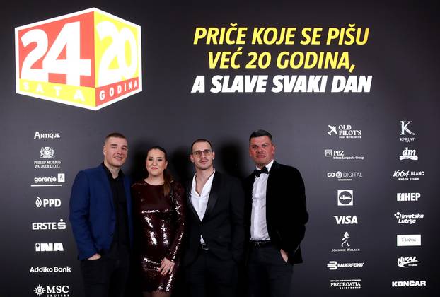 Zagreb: Dolazak uzvanika na proslavu 20. rođendana 24sata