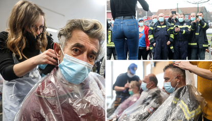 Frizeri volonteri iz svih krajeva Hrvatske stigli u Glinu i okolna mjesta: 'Neka šišanje započne!'