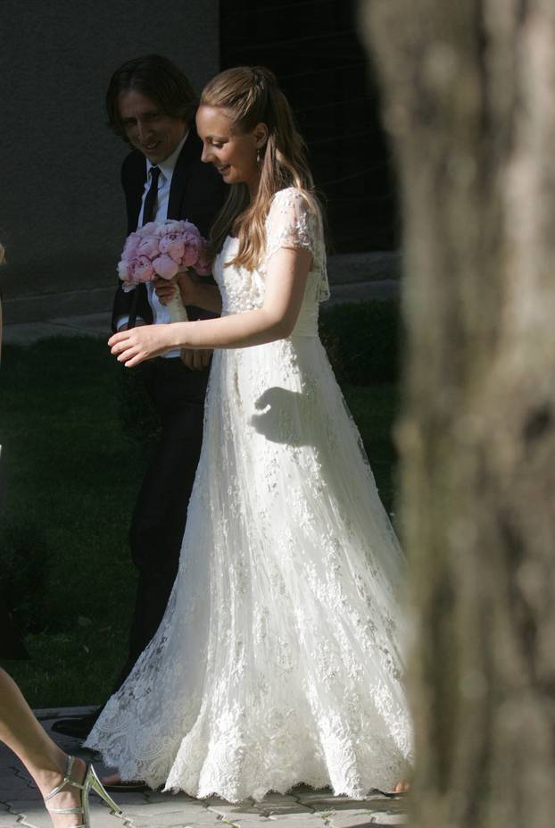ARHIVA - 2011. Luka i Vanja Modri? vjen?ali se u zagreba?koj crkvi Gospe Lurdske