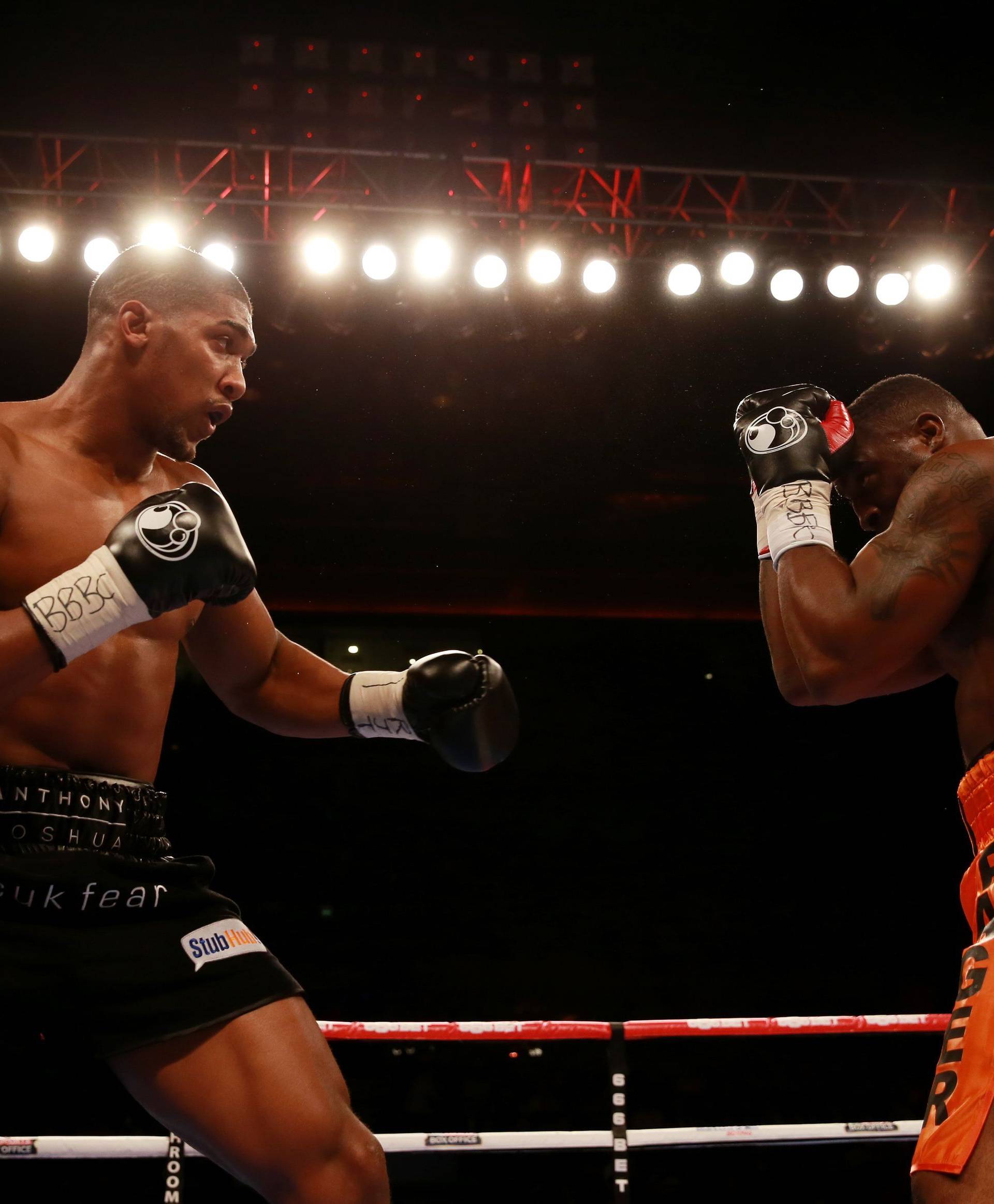 Boxing - British Heavyweight Title Eliminator - Anthony Joshua v Michael Sprott - Liverpool Echo Arena