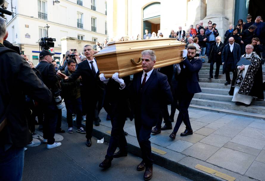 Funeral of late actress Claudia Cardinale in Paris