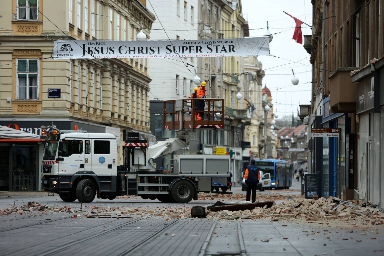 Oštećenja u centru Zagreba nakon potresa