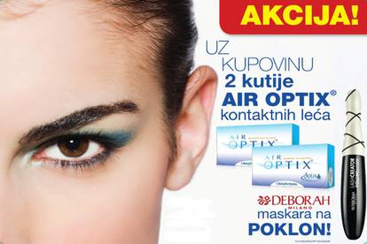 Akcija u optikama: uz 2 kutije leća, maskara na poklon!  