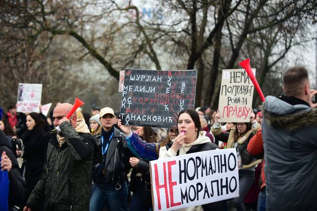 Beograd: Opći štrajk u Srbiji