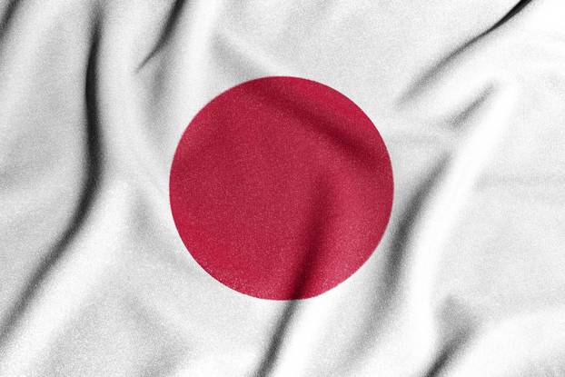 National flag of the Japan. The main symbol of an independent country. Flag of Japan. An attribute of the large size of a democratic state.